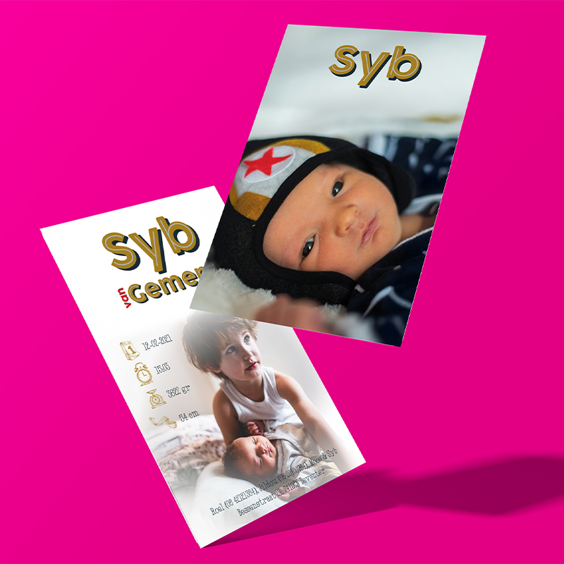 Promotiemateriaal – Geboortekaartjes